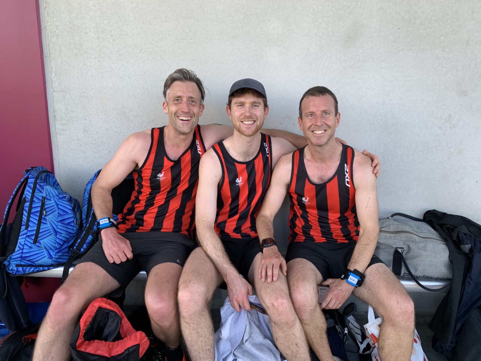Three runners